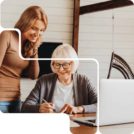deux femmes travaillent